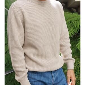 NEW ALEX CRANE men's bay sweater in bone
